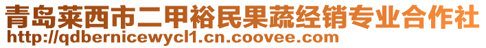 青島萊西市二甲裕民果蔬經(jīng)銷專業(yè)合作社