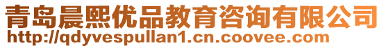 青島晨熙優(yōu)品教育咨詢有限公司