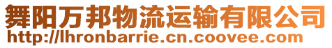 舞陽萬邦物流運(yùn)輸有限公司