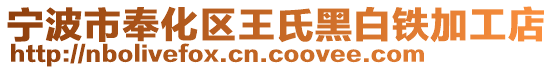 寧波市奉化區(qū)王氏黑白鐵加工店