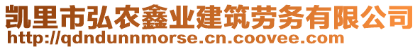 凱里市弘農(nóng)鑫業(yè)建筑勞務(wù)有限公司