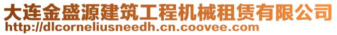 大連金盛源建筑工程機械租賃有限公司