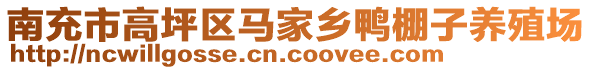南充市高坪區(qū)馬家鄉(xiāng)鴨棚子養(yǎng)殖場