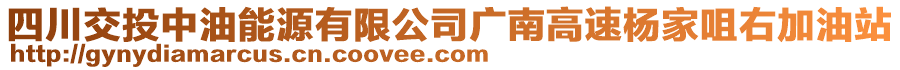 四川交投中油能源有限公司廣南高速楊家咀右加油站