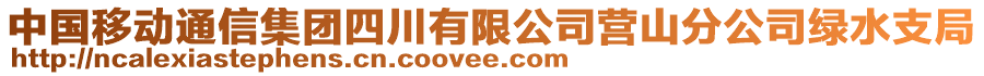 中國移動通信集團四川有限公司營山分公司綠水支局