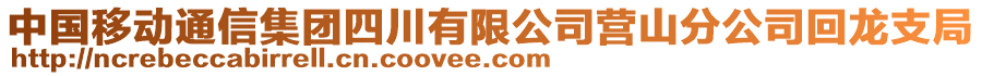 中國(guó)移動(dòng)通信集團(tuán)四川有限公司營(yíng)山分公司回龍支局