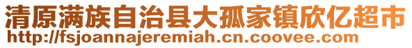 清原满族自治县大孤家镇欣亿超市