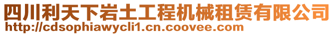 四川利天下巖土工程機械租賃有限公司