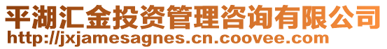 平湖匯金投資管理咨詢有限公司