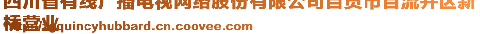 四川省有線廣播電視網(wǎng)絡(luò)股份有限公司自貢市自流井區(qū)新
橋營業(yè)