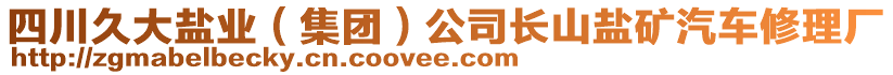 四川久大鹽業(yè)（集團）公司長山鹽礦汽車修理廠