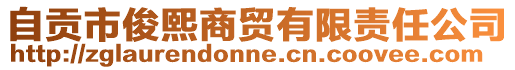 自貢市俊熙商貿(mào)有限責(zé)任公司