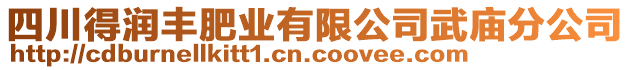 四川得潤豐肥業(yè)有限公司武廟分公司