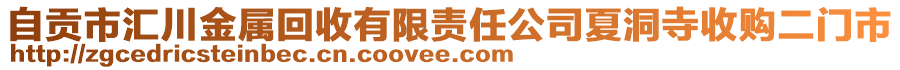 自貢市匯川金屬回收有限責任公司夏洞寺收購二門市