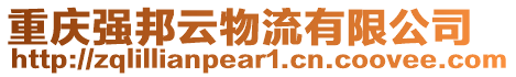 重慶強(qiáng)邦云物流有限公司