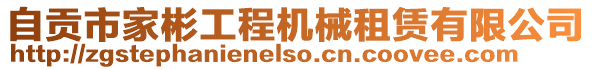 自貢市家彬工程機(jī)械租賃有限公司