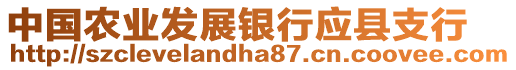 中國(guó)農(nóng)業(yè)發(fā)展銀行應(yīng)縣支行