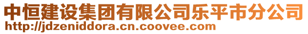 中恒建設集團有限公司樂平市分公司