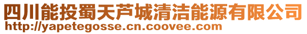 四川能投蜀天蘆城清潔能源有限公司