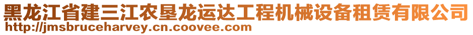 黑龍江省建三江農(nóng)墾龍運(yùn)達(dá)工程機(jī)械設(shè)備租賃有限公司