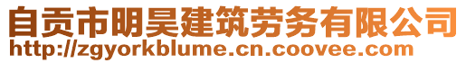 自貢市明昊建筑勞務(wù)有限公司