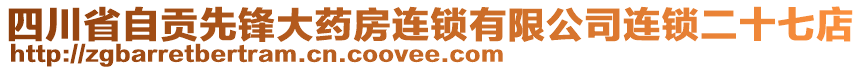 四川省自貢先鋒大藥房連鎖有限公司連鎖二十七店