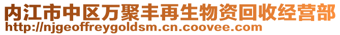 內(nèi)江市中區(qū)萬(wàn)聚豐再生物資回收經(jīng)營(yíng)部