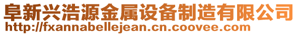 阜新興浩源金屬設(shè)備制造有限公司