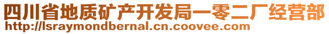 四川省地質礦產開發(fā)局一零二廠經營部