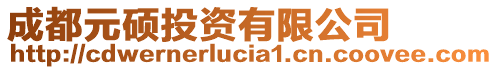 成都元碩投資有限公司