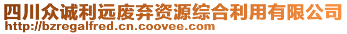 四川眾誠利遠廢棄資源綜合利用有限公司
