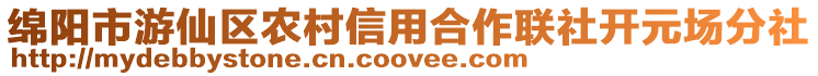 綿陽市游仙區(qū)農(nóng)村信用合作聯(lián)社開元場分社