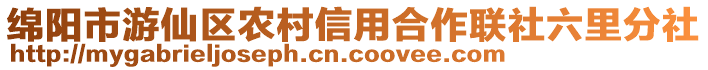 綿陽市游仙區(qū)農(nóng)村信用合作聯(lián)社六里分社