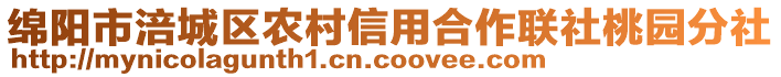 綿陽市涪城區(qū)農(nóng)村信用合作聯(lián)社桃園分社