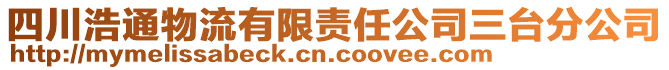 四川浩通物流有限責(zé)任公司三臺分公司