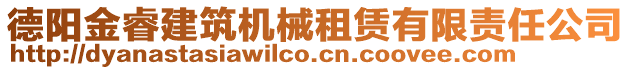 德陽金睿建筑機械租賃有限責任公司