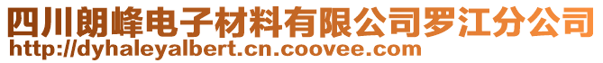 四川朗峰電子材料有限公司羅江分公司