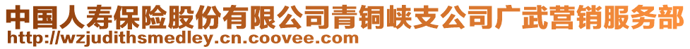 中國(guó)人壽保險(xiǎn)股份有限公司青銅峽支公司廣武營(yíng)銷(xiāo)服務(wù)部