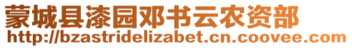 蒙城縣漆園鄧書云農(nóng)資部