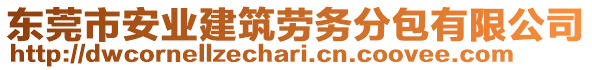 東莞市安業(yè)建筑勞務分包有限公司