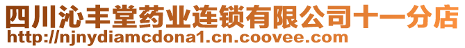 四川沁豐堂藥業(yè)連鎖有限公司十一分店