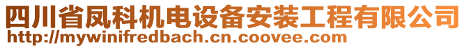 四川省鳳科機電設(shè)備安裝工程有限公司