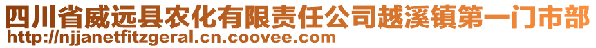 四川省威遠(yuǎn)縣農(nóng)化有限責(zé)任公司越溪鎮(zhèn)第一門市部