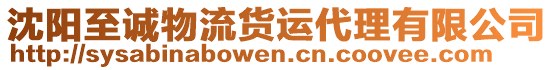 沈阳至诚物流货运代理有限公司