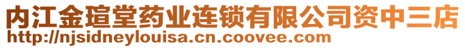 內(nèi)江金瑄堂藥業(yè)連鎖有限公司資中三店