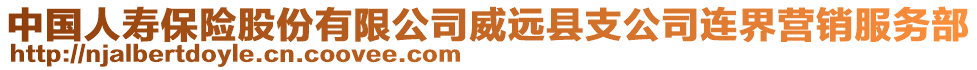 中國人壽保險股份有限公司威遠縣支公司連界營銷服務(wù)部