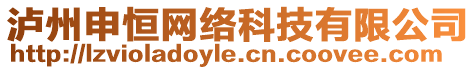 瀘州申恒網(wǎng)絡(luò)科技有限公司