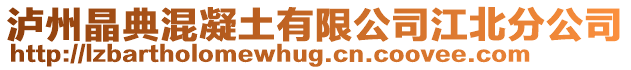 瀘州晶典混凝土有限公司江北分公司