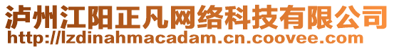 瀘州江陽(yáng)正凡網(wǎng)絡(luò)科技有限公司