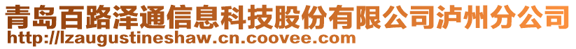 青島百路澤通信息科技股份有限公司瀘州分公司